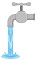 Tab water coming out of tab